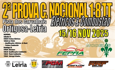 2ª Prova do Campeonato Nacional 1/8 TT 2025 (Elétricos & Combustão)